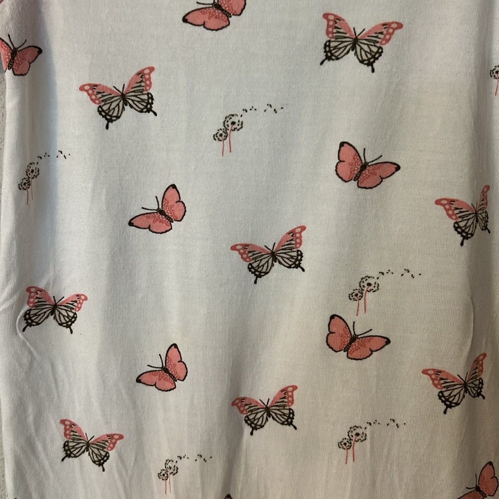 Kyte BABY Pink and White Butterfly One Piece - Picture 6 of 7